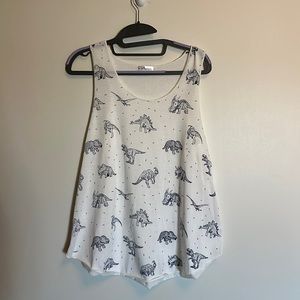 Like New Dinosaur Flowy Tank - Large